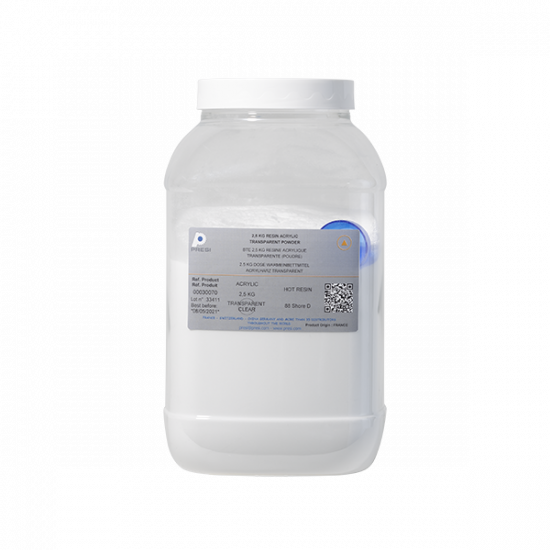 Transparent clear acrylic resin 2,5 kg Presi