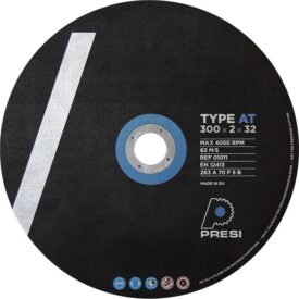 Meule de tronçonnage résinoïde Type AT PRESI